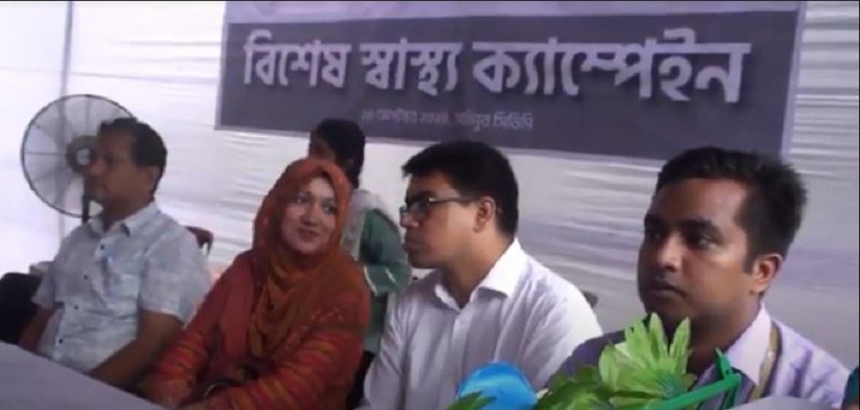 সখীপুরে বিনামূল্যে স্বাস্থ্য পরামর্শ ও ওষুধ বিতরণ