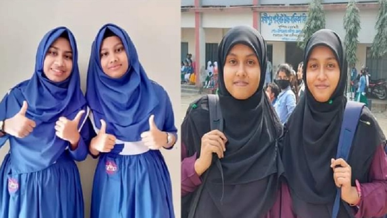 সখীপুরে এইচএসসি পরীক্ষায় জিপিএ-৫ পেল দুই শিক্ষক দম্পতির যমজ ৪ মেয়ে