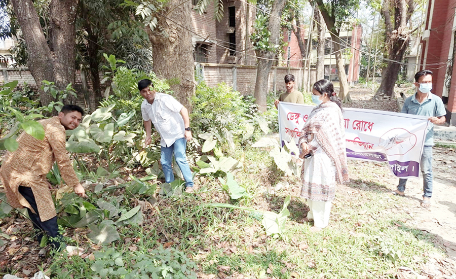 বাসাইলে ডেঙ্গু ও চিকুনগুনিয়া রোধে সাপ্তাহিক পরিচ্ছন্নতা অভিযানের উদ্বোধন