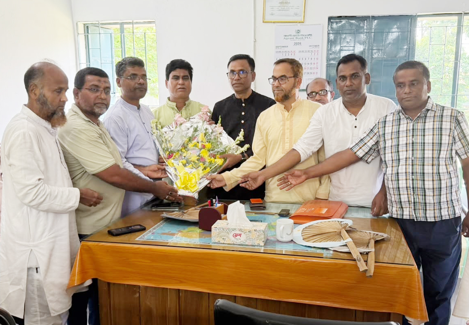 কাউলজানী নওশেরীয়া উচ্চ বিদ্যালয়ে ম্যানেজিং কমিটির নবনির্বাচিত সভাপতি মাসুদুর রহমানের দায়িত্ব গ্রহণ