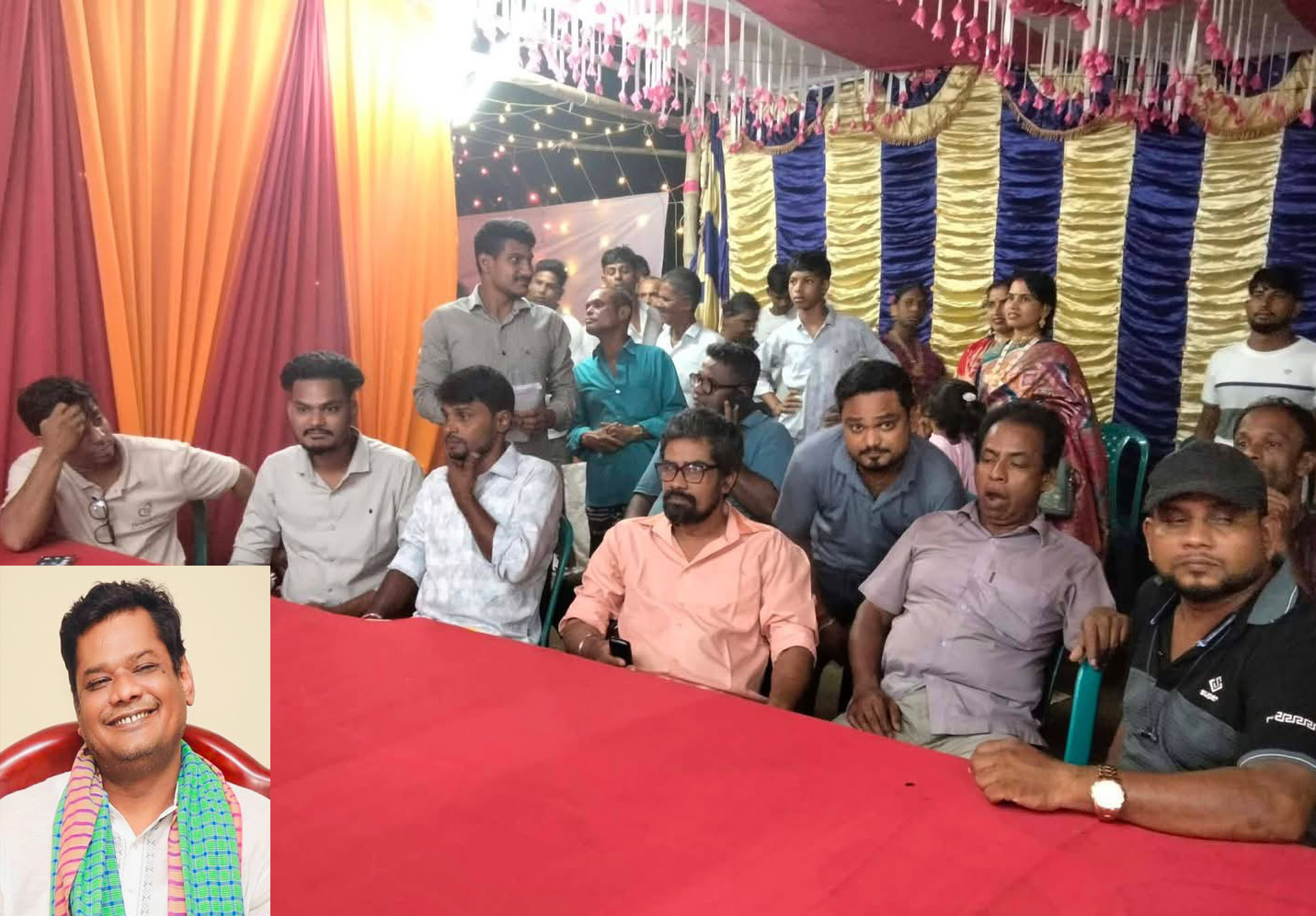 বাসাইল পৌর এলাকায় পূজামণ্ডপে অপসারিত মেয়র রাহাত হাসান টিপুর আর্থিক সহায়তা